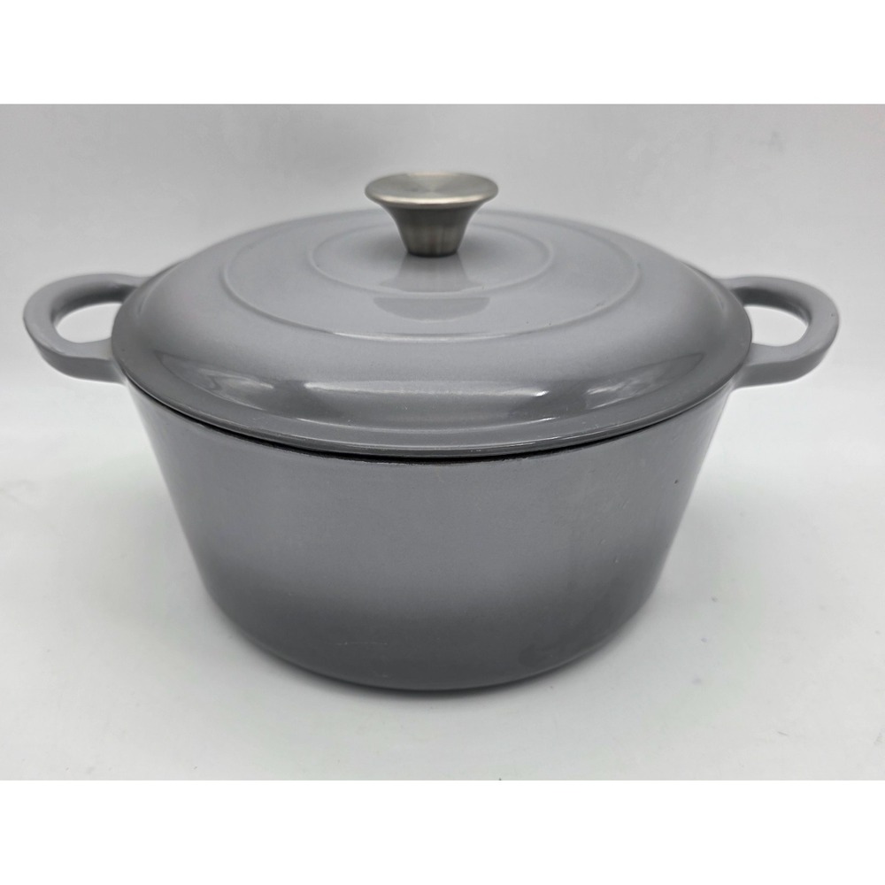 10" Masterclass Premium Collection Cast Iron Casserole Dutch Oven Gray